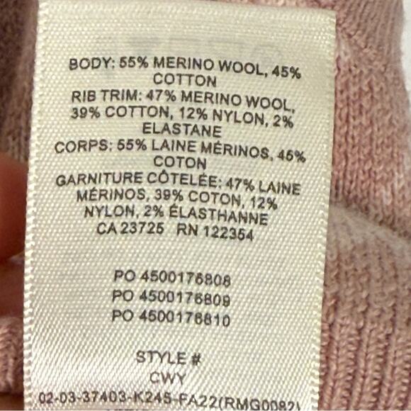 Sunday Best Aritzia Women's Merino Wool Quinn Argyle Sweater Size XS - Picture 3 of 4